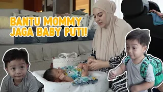 AIR RUMI MAU IKUT BANTU MOMMY PIJAT BABY PUTI! MORNING ROUTINE AIR & PUTI!