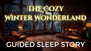 Guided Sleep Story with Ambient Fireplace | Cozy Winter Wonderland