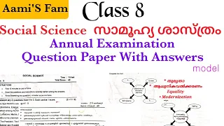 Class 8-Social science -Annual Examination question paper with answers