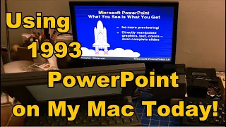 Quick Clip: Using PowerBook 180 and PowerPoint 3.0 to Present Today - #MARCHintosh