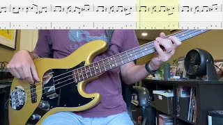 American Girl by Tom Petty and the Heartbreakers Isolated Bass Cover with Tab.
