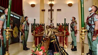 Guardia de La Legión al Cristo de la Vera Cruz ( Los Verdes) en Alhaurín de la Torre. Málaga 2022