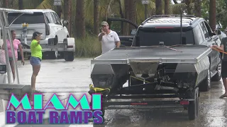 Bro Move Your Trailer I Was Here First 🤬| Miami Boat Ramps | 79th St | Wavy Boats | Broncos Guru