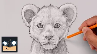 How To Draw Young Mufasa | The Lion King