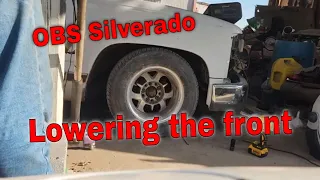 Lowering the front Suspension on the OBS Silverado