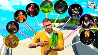 Franklin Try Avengers Ben 10 Watch And Become New Superhero in GTA 5!