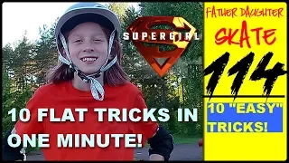 FD skate 114: 10 year old girl lands 10 tricks in one minute!