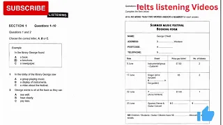 In The Library George Found || IELTS LISTENING PREPARATION VIDEO WITH ANSWERS KEY || 20.09.2023