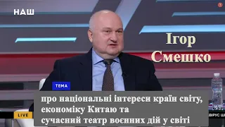 Смешко про націнтереси країн, сучасний театр воєнних дій та економіку, як локомотив держави