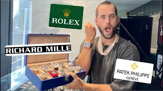 RICHARD MILLE, ROLEX, DIAMOND & PATEK SHOPPING AT TROTTERS
