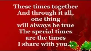 These Are The Special Times (Lyrics) - Celine Dion