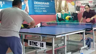 Spiner Wawan Vs Alauddin anti Spin | Tenis Meja