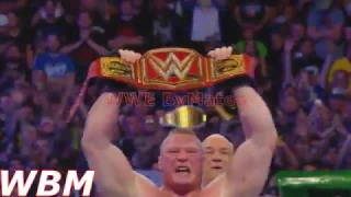 Brock Lesnar VS. Goldberg - Wrestlemania 33 - Highlights HD