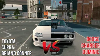 OLD vs NEW - Toyota Supra Brian O'Conner VS Dodge Charger Dominic Toretto