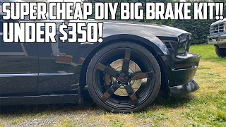 CHEAPEST BIG “BREMBO” BRAKE KIT for 05-14 Mustangs! *UNDER $350