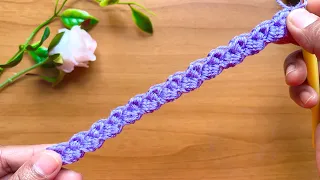 Wooow ! 😯 This technique is wonderful! It’s very easy to make | Tunisian crochet | Italian uncinetto