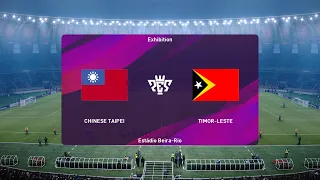 ⚽   Chinese Taipei     vs  Timor-Leste    ⚽ | FIFA World  Cup Qualifiers (10/12/2023) | PES 2023