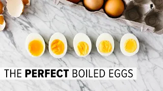 PERFECT BOILED EGGS (EVERY TIME) | hard boiled eggs + soft boiled eggs