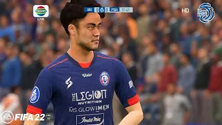 FIFA 22 BRI LIGA 1 INDONESIA | AREMA FC VS PERSIBA BALIKPAPAN GAMEPLAY