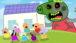 Peppa Pig Zombie Apocalypse - A Scary Day For Peppa Pig's Friends | Peppa Pig Funny Animation