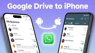 How to Restore WhatsApp backup from Google Drive to iPhone #tenorshare #icarefonetransfer