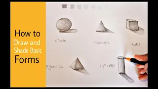 How to Draw and Shade basic Forms in 3D with Pencil – Step by Step