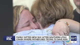 Utah County family gifted SUV after father died saving kids from crash