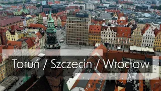 Toruń / Szczecin / Wrocław Poland 🇵🇱 in [4K]