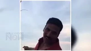 VIDEO Akshay Kumar FLIES a Kite, on a BOAT!
