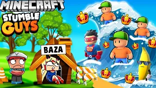 BAZA VS TSUNAMI STUMBLE GUYS W MINECRAFT CHALLENGE | Vito i Bella