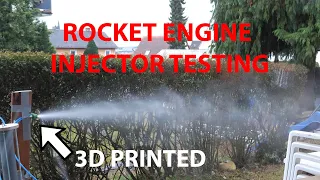 We test a Rocket Engine Injector! (3D Printed) | Cold Water Test | Building a Rocket Engine Part. 1