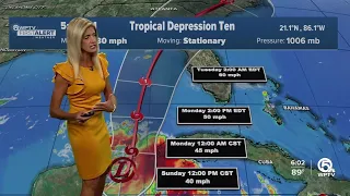 Tracking Tropical Depression 10