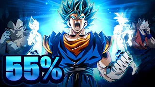 HOW GOOD IS LR AGL FUSING VEGITO BLUE WITHOUT DUPES? 55%! (DBZ: Dokkan Battle)