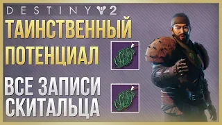 Destiny 2 Таинственный потенциал Все 8 записей (Сторона скитальца)