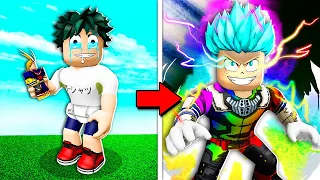 Upgrading NOOB DEKU to GOD DEKU! (Roblox)