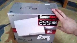 Unboxing white PS3 320Gb model