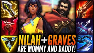 TFT's New Mommy and Daddy - NILAH + GRAVES DUO CARRY! | Teamfight Tactics Set 7.5 Patch 12.17