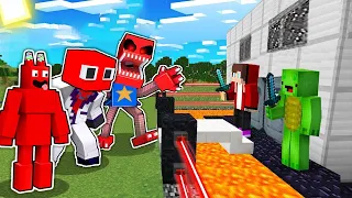 Best of RED GARTEN OF BANBAN in Minecraft vs The Most Secure House - Mikey and JJ (Maizen Parody)