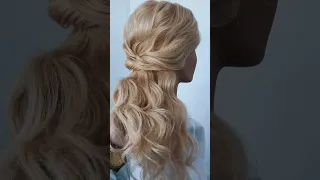 Мальвинка из небрежных локонов|Curl|Waves|Hairstyle