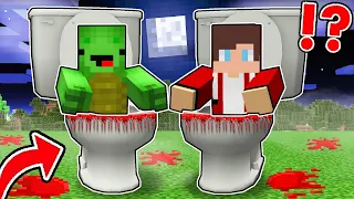 JJ and Mikey Became SKIBIDI TOILET SCARY - in Minecraft Funny Challenge Maizen Mizen JJ Mikey