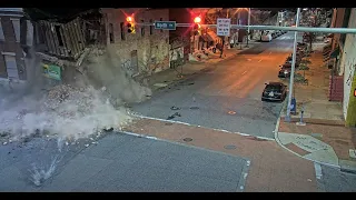 Video shows fatal crash, building collapse in East Baltimore