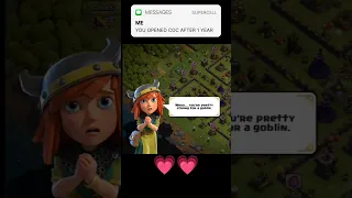 I left my base inactive for 1 year and this happened 🥺💗⚔️ #loyallady #coc #clashofclans #shorts