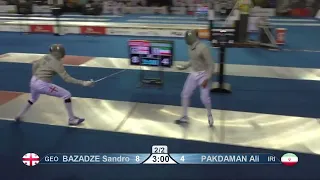 Seoul Grand Prix 2023 SMS - L16 - Sandro Bazadze GEO v Ali Pakdaman IRI