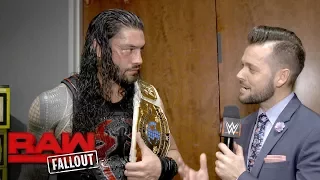 Reigns sends his family a message after his Intercontinental Title win: Raw Fallout, Nov. 20, 2017