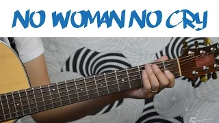 "No Woman No Cry" Easy Guitar Lesson + Tutorial | 4-chord song with famous descending bassline
