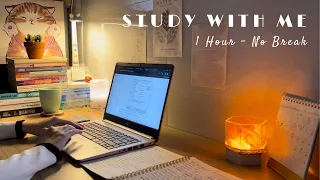 1 Hour Study with me 🌷 No Break | Deep focus music - Lofi Chill & Relaxing Smoth - Happy day