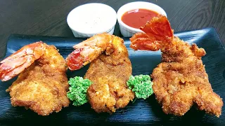 CRISPY BUTTERFLY KING PRAWNS | Crispy Fried Prawns | How to make Butterfly Prawns | Prawn Butterfly