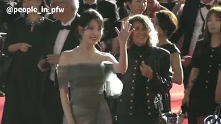 IU / Lee Ji Eun 아이유 on the red carpet for the screening of "Broker 브로커" in Festival de Cannes - 26.5