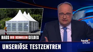 Betrug bei Corona-Tests: Geld verdienen leicht gemacht! | heute-show vom 04.06.2021