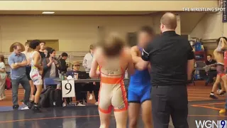 Video shows Illinois middle school wrestler sucker-punched by opponent after loss